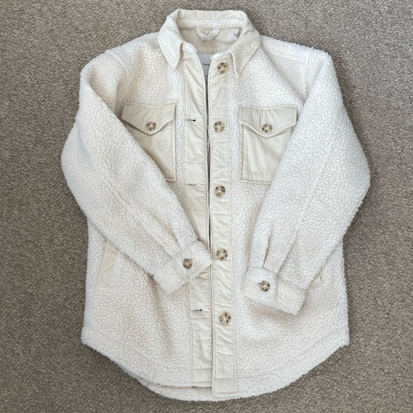 American Eagle Mid-Length Sherpa Jacket XS - Picture 2 of 5